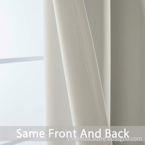 Cream Blackout Curtains for living Room